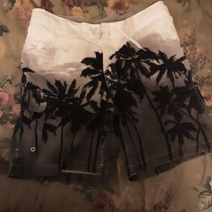 HP!x2🥳Merona Target Brand lace up velcro swim trunks Mens XL